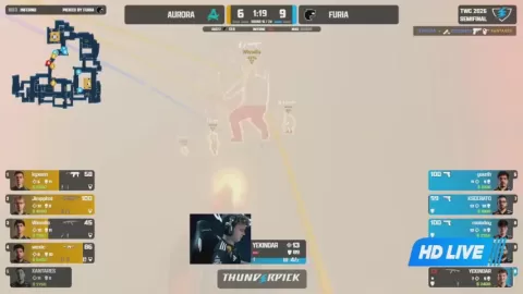 Poster siaran FURIA VS Aurora