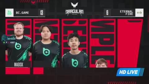 Poster siaran Eternal Fire VS BC.Game/Nexus winner