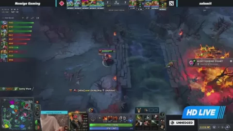 Poster siaran salamit VS Nemiga Gaming