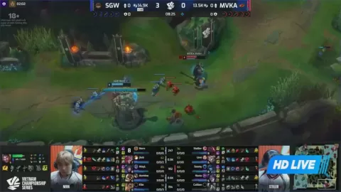 Poster siaran Saigon Warriors VS MVK Academy