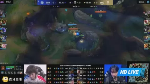 Poster siaran HANJIN BRION VS LGD Gaming
