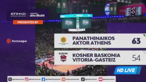 Poster siaran Panathinaikos AKTOR B.C. VS Baskonia Vitoria
