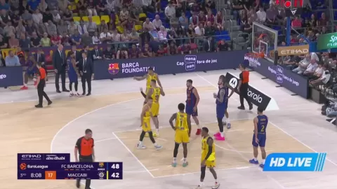 Poster siaran Barcelona VS Maccabi Tel Aviv