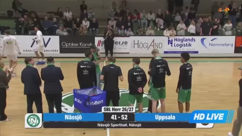 Poster siaran KFUM Nassjo VS Uppsala Basket