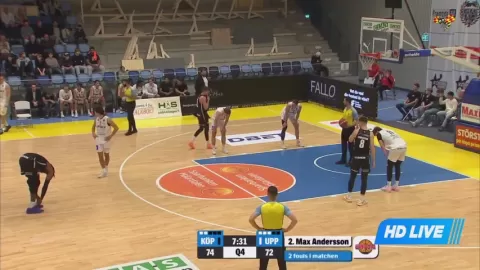 Poster siaran Koping Stars VS Uppsala Basket