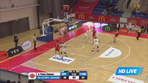 Poster siaran Uppsala Basket VS Umea BSKT