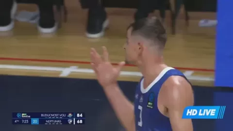 Poster siaran KK Buducnost VS Neptunas Klaipeda