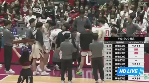 Poster siaran Kawasaki Brave Thunders VS Alvark Tokyo