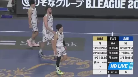 Poster siaran Ryukyu Golden Kings VS Shimane Susanoo Magic