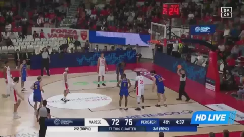 Poster siaran Pallacanestro Varese VS Peristeri Betsson B.C.
