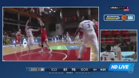 Poster siaran KK Igokea VS Borac