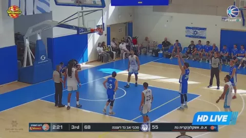 Poster siaran Maccabi Kiryat Gat VS Maccabi Raanana