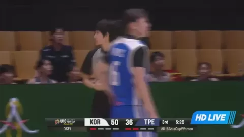Poster siaran South Korea U18 Women VS Chinese Taipei U18 Women