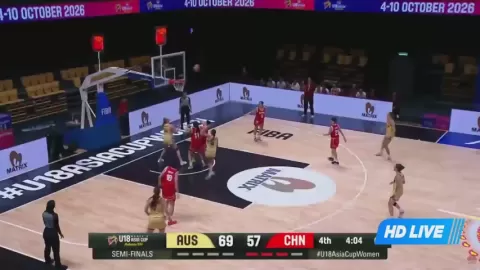 Poster siaran Australia U18 Women VS China U18 Women