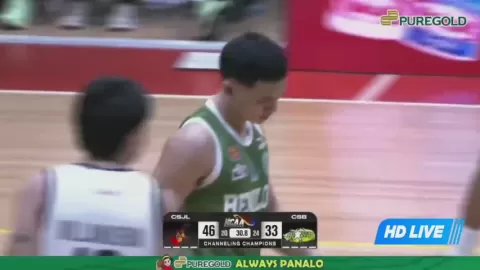 Poster siaran CSJL Knight VS CSB Benilde Blazers
