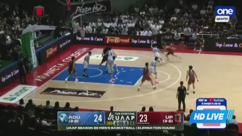 Poster siaran ADU Falcons VS UP Fighting Maroons
