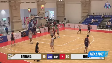 Poster siaran Pahang VS Johor Southern Tiger BC