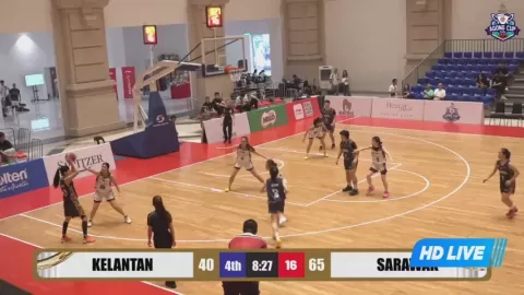 Poster siaran Kelantan Women VS Sarawak Women