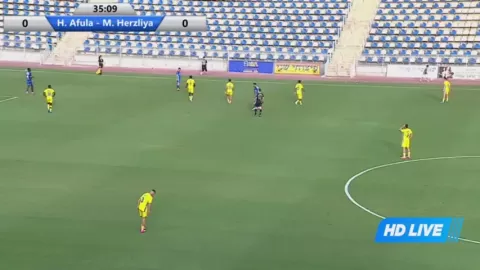 Poster siaran Hapoel Afula VS Maccabi Herzliya