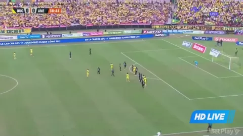 Poster siaran Atletico Bucaramanga VS America de Cali