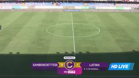 Poster siaran US Sambenedettese VS Latina Calcio 1932