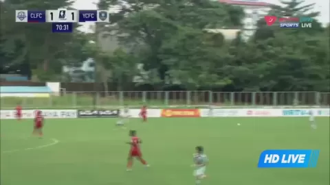 Poster siaran Chinland FC VS Yangon City