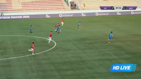 Poster siaran FC Ulaanbaatar VS Khovd Western