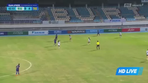 Poster siaran Thailand U17 Women VS Macao China U17 W