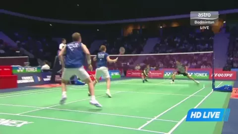 Poster siaran T. Gicquel / D. Delrue VS H.Wu/C.Yang