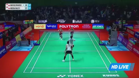Poster siaran Mayasari L T / Wardoyo E N T VS I.Meida/R.Nastine